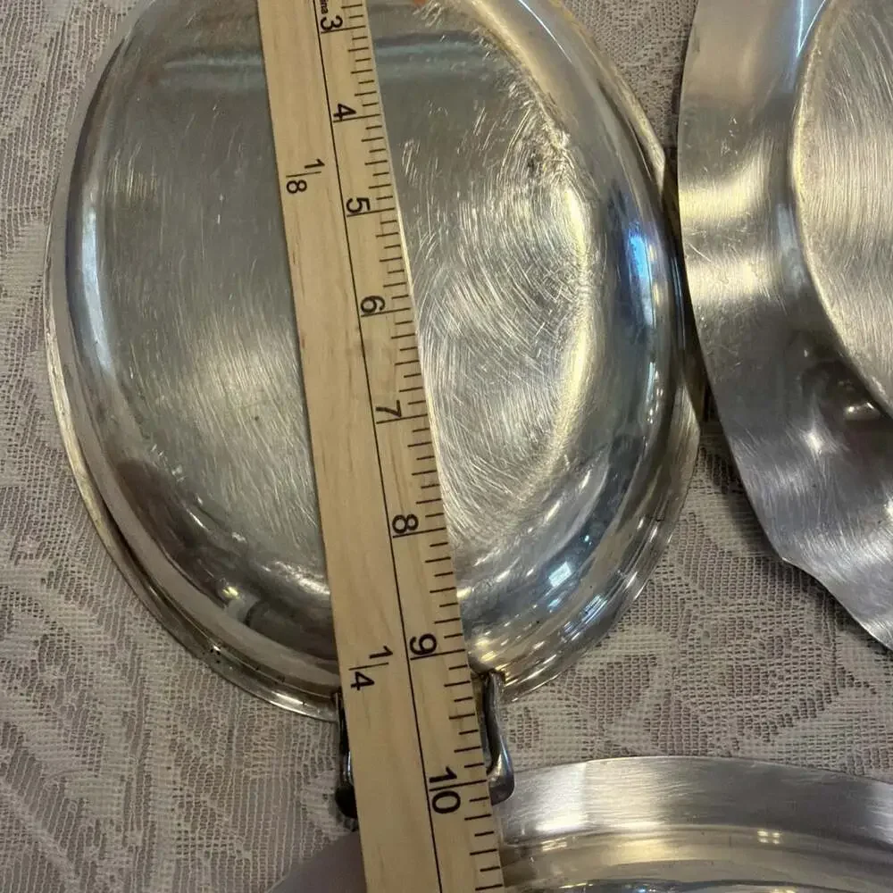 VNTG 3 SILVER Plated Serving Dishes Grannycore 2 Of 3 W/Marks See In PICS